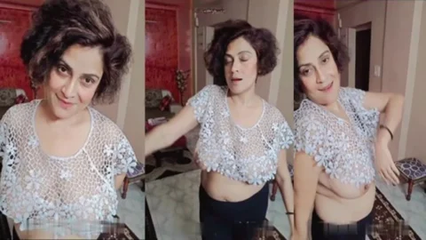 Milf Actress Sanchita Back Again Nude Boobs Show