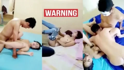 Desi College Girls Hot OYO Threesome Scandal Leaked MMS Porn